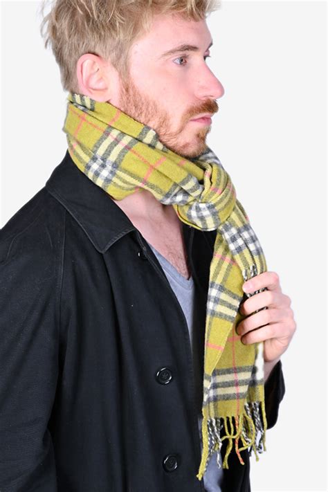 how to wear a mens burberry scarf|burberry scarf shawl wrap.